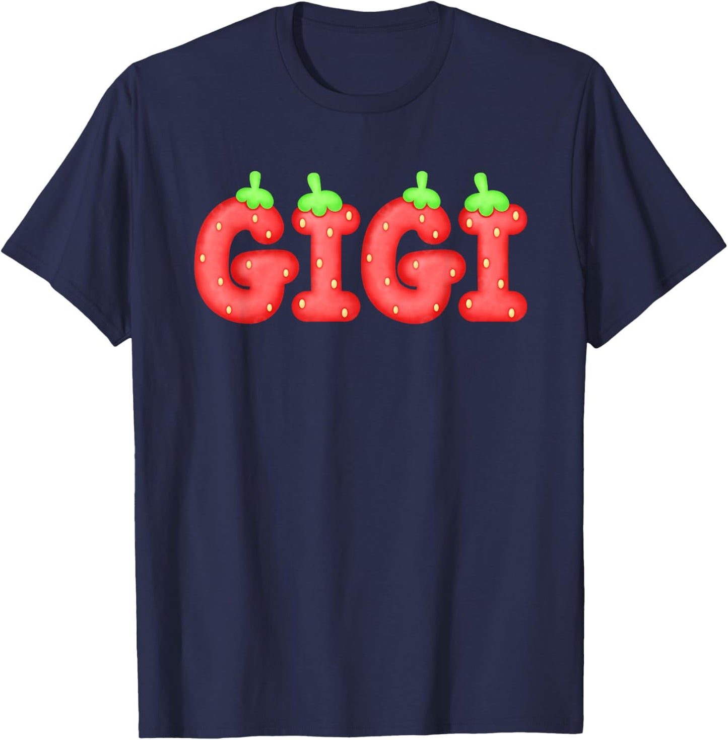 Gigi Strawberry Berry First Birthday Family Matching T-Shirt - T-Shirt | Navy