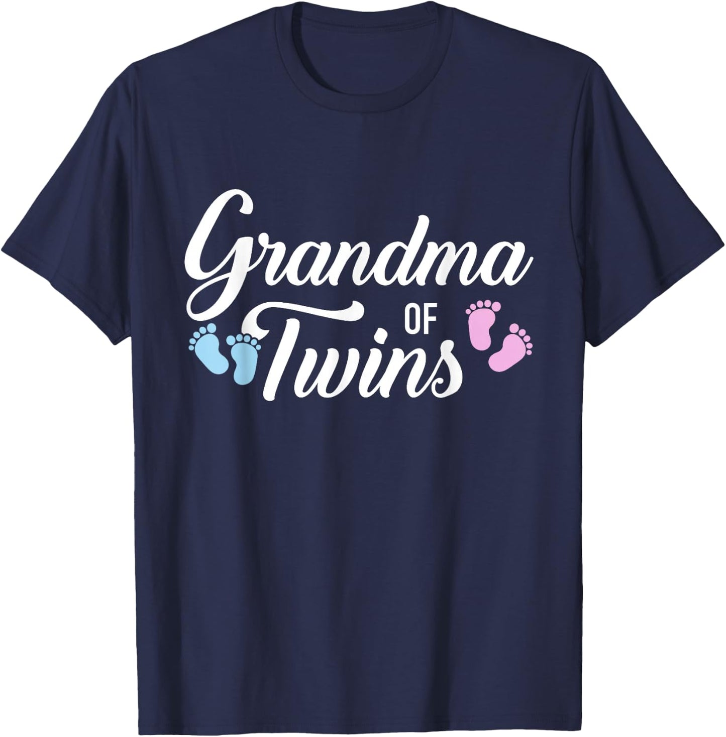 Grandma of Twins T-Shirt - T-Shirt | Navy