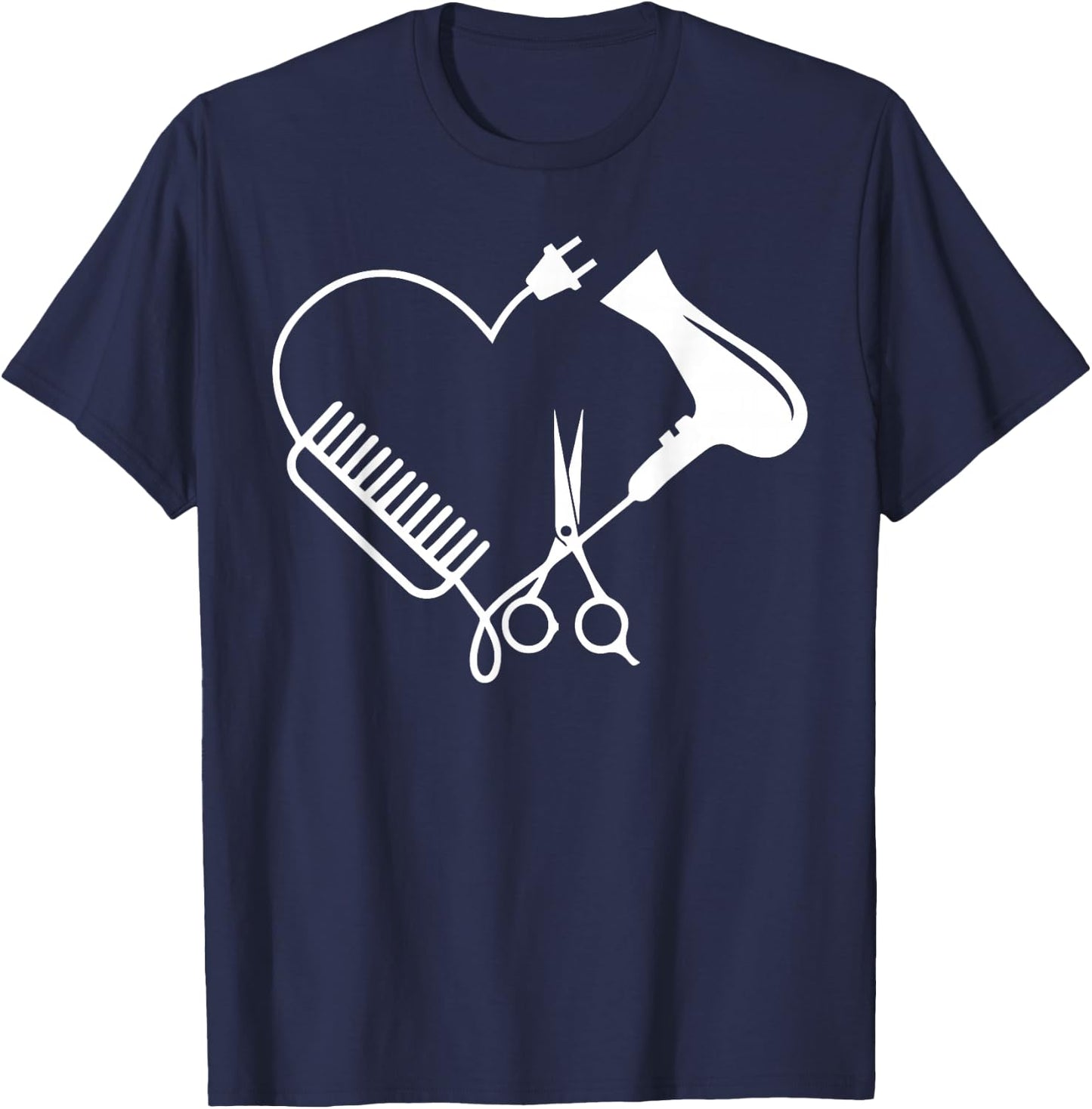 Hairdresser Hairdresser Salon Barber Hairstylist Hairdresser Gift T-Shirt - T-Shirt | Navy