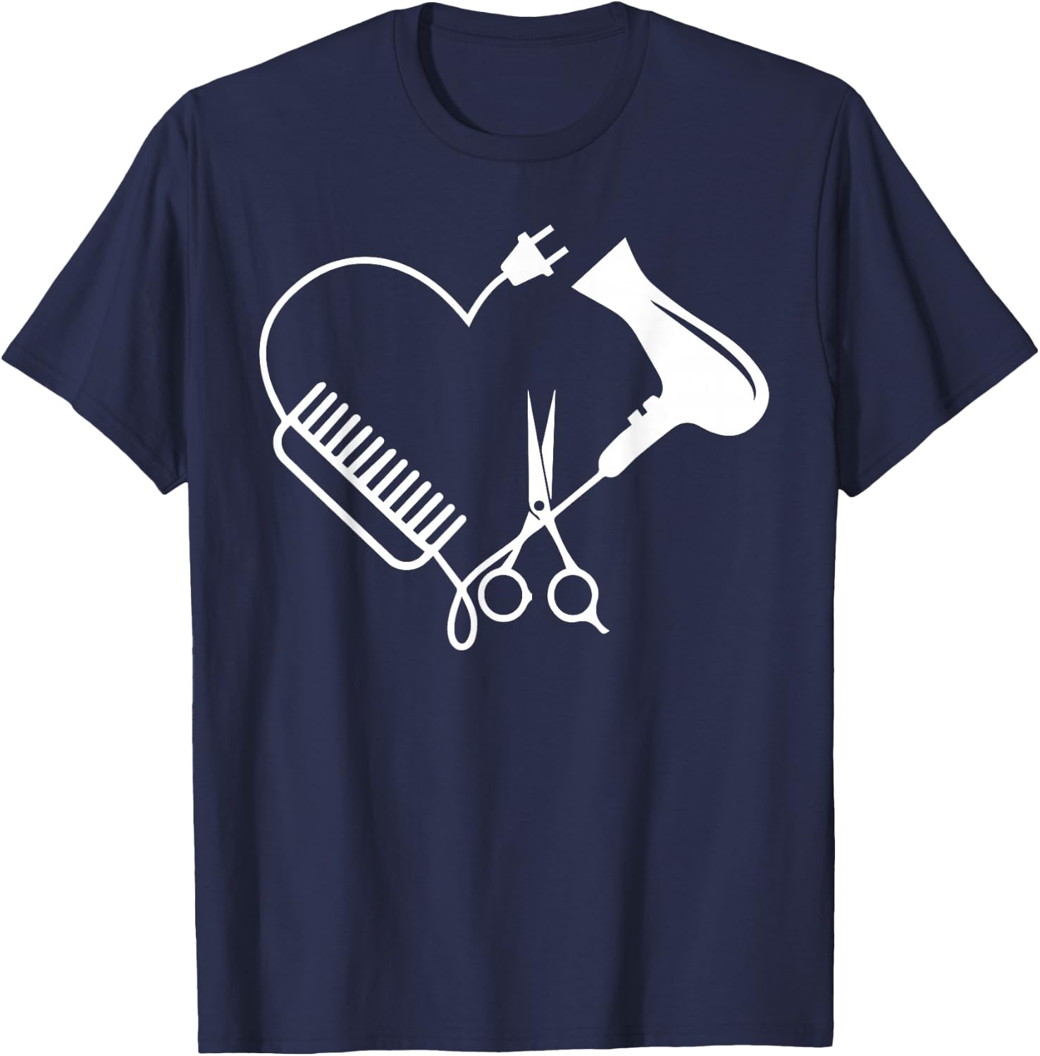 Hairdresser Hairdresser Salon Barber Hairstylist Hairdresser Gift T-Shirt - T-Shirt | Navy
