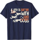 Sled Dog Racing Mushing Dogs Siberian Husky Alaska Women Girls Kids T-Shirt - T-Shirt | Navy