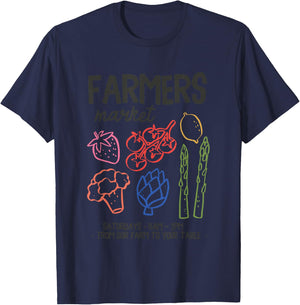 Farmers Market Fresh Produce From Our Farm To Table T-Shirt - T-Shirt | Navy
