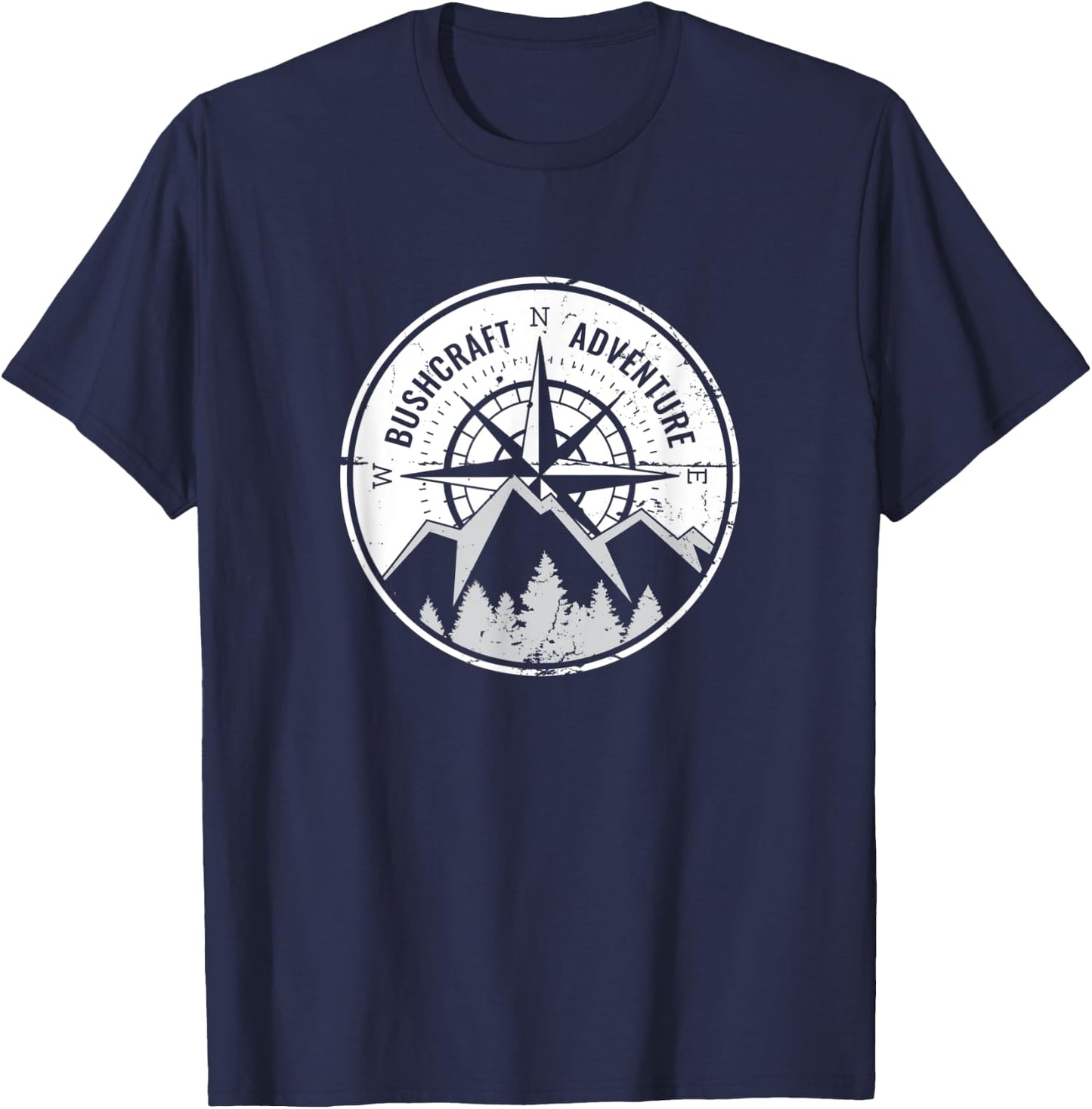 Bushcraft Adventure Outdoor Survival Bushcrafter T-Shirt - T-Shirt | Navy
