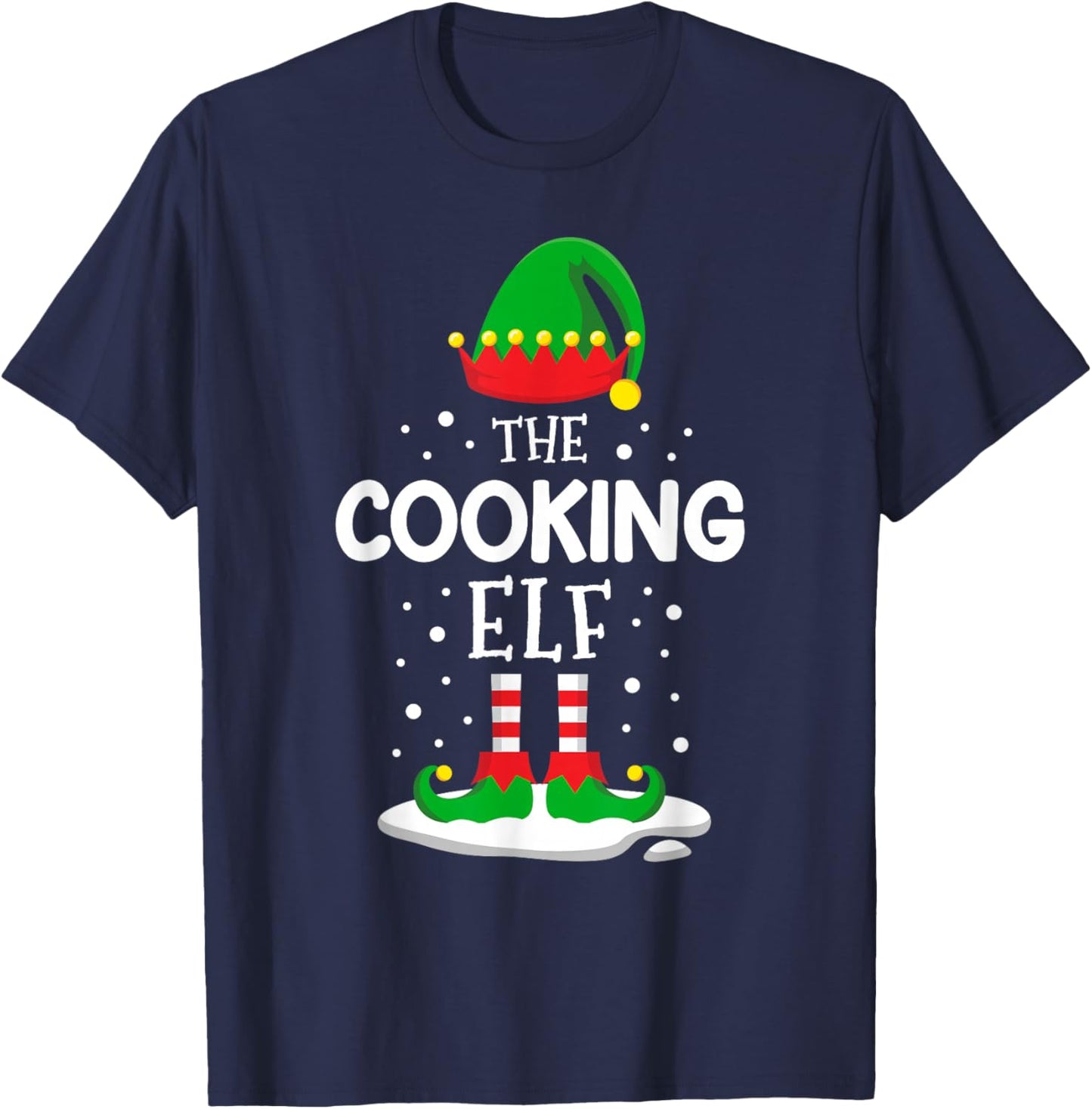 The Cooking Elf Christmas Family Matching Outfit Xmas Group T-Shirt - T-Shirt | Navy