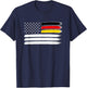 German American Flag Germany USA Shirt T-Shirt - T-Shirt | Navy