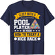 Sleep With A Pool Player - Funny Pool Player Billiards Humor T-Shirt - T-Shirt | Navy