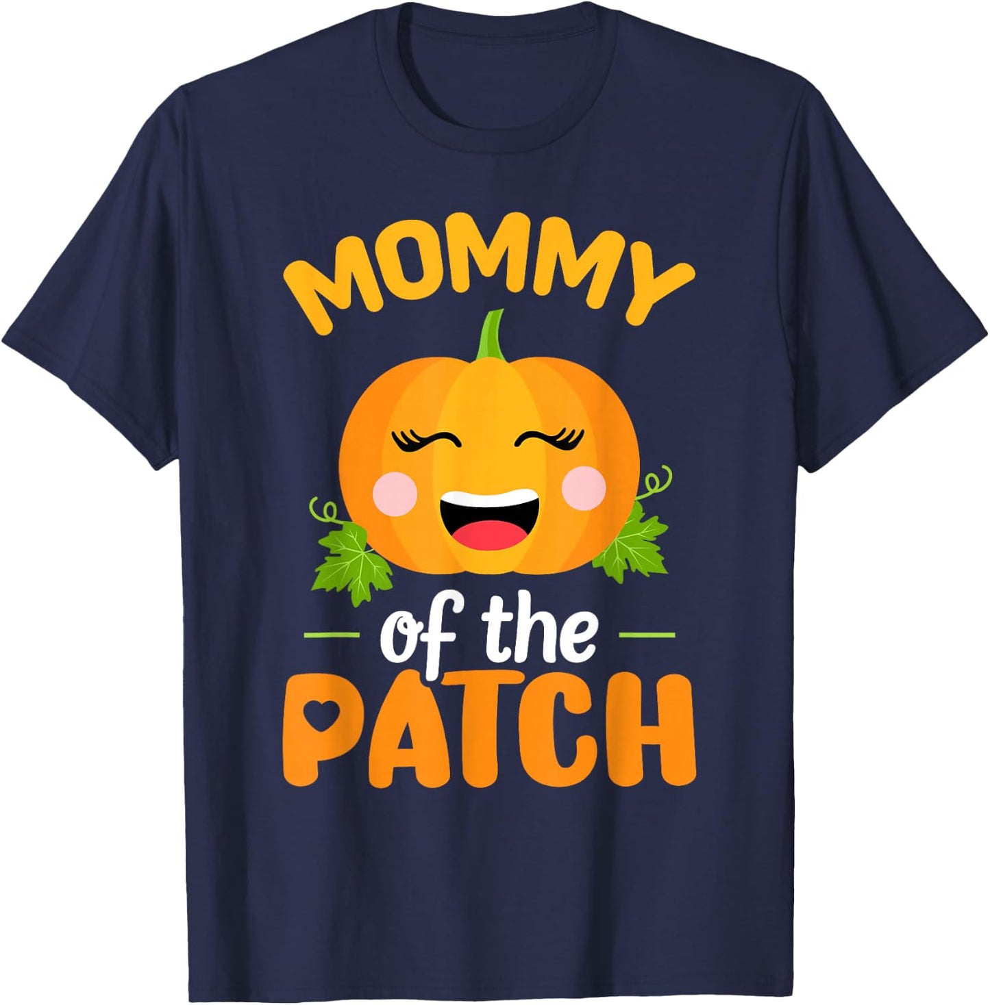 Mommy of The Patch Pumpkin Mom Halloween Family Matching T-Shirt - T-Shirt | Navy