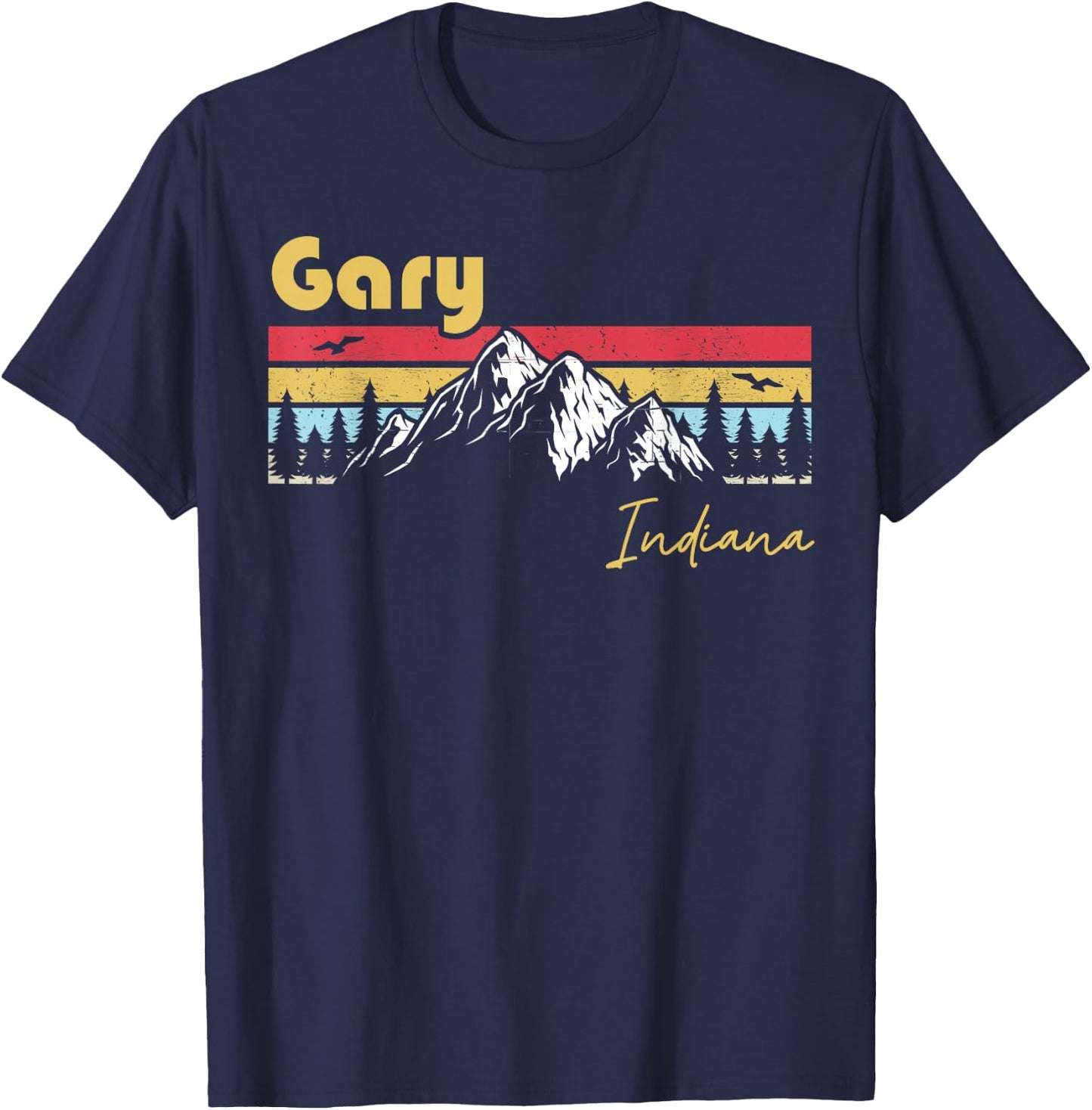 Gary Indiana Roots Hometown Vintage Home State Pride T-Shirt - T-Shirt | Navy