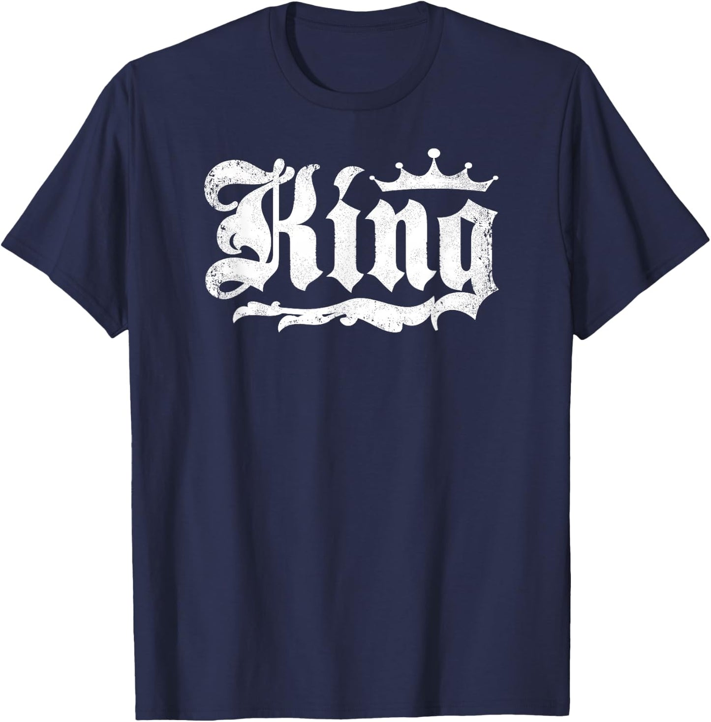 Drag King with Crown Gay Pride T-Shirt - T-Shirt | Navy