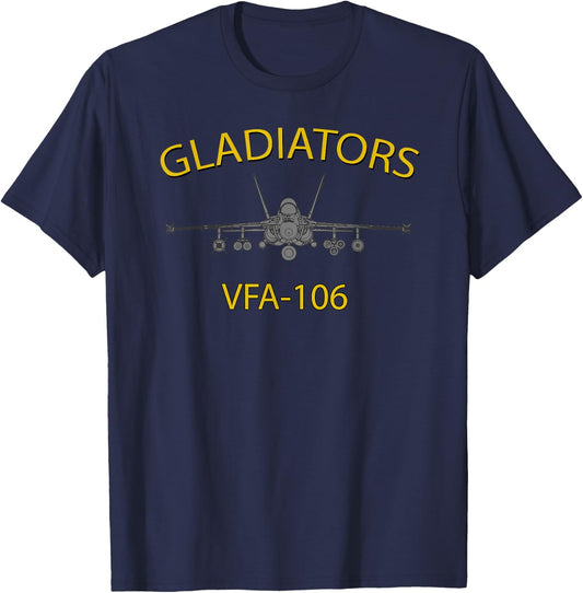 VFA-106 Gladiators Season F-18 Super Hornet T-Shirt - T-Shirt | Navy