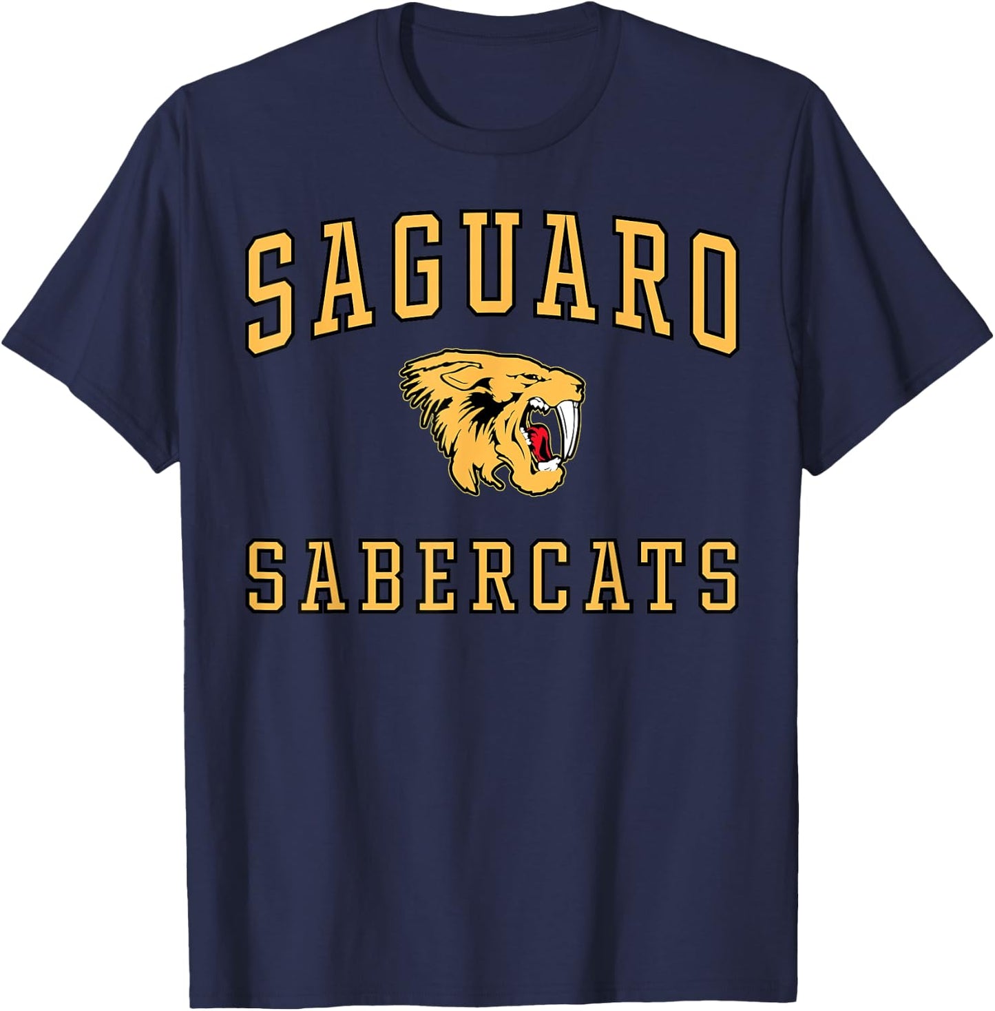 Saguaro High School Sabercats C1 T-Shirt - T-Shirt | Navy
