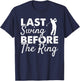 Last Swing Before The Ring - Wedding Party Golf Player Joke T-Shirt - T-Shirt | Navy