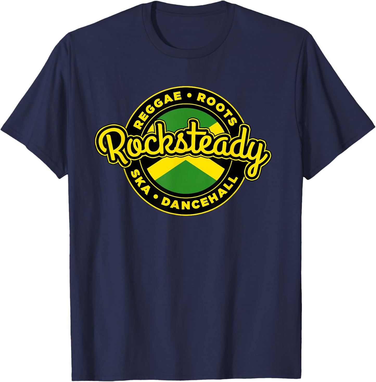 Rocksteady Skinhead Reggae Roots Ska Dancehall Jamaican T-Shirt - T-Shirt | Navy