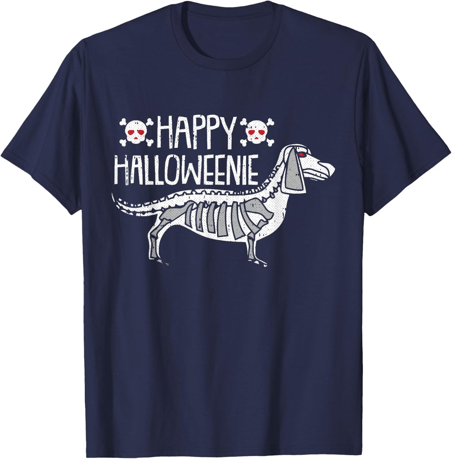 Happy Halloweenie Lazy Halloween Costume Dachshund Doxie T-Shirt - T-Shirt | Navy