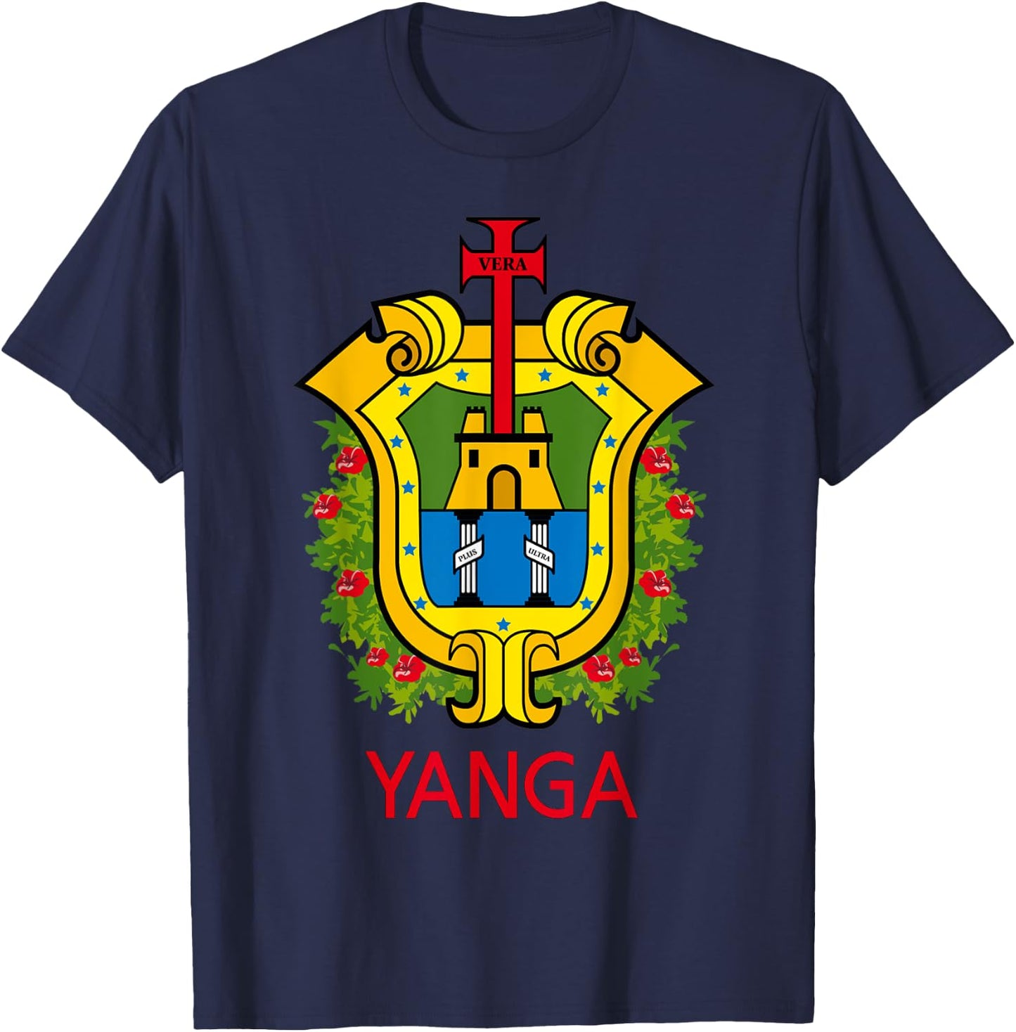 Yanga Veracruz Estado De Mexico Escudo Eagle Aguila T-Shirt - T-Shirt | Navy