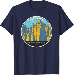 Chiricahua National Monument Arizona Vintage Circle T-Shirt - T-Shirt | Navy