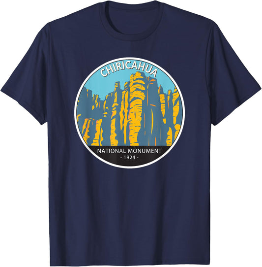 Chiricahua National Monument Arizona Vintage Circle T-Shirt - T-Shirt | Navy