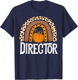 Thanksgiving Party School Matching Director Squad Team Fall T-Shirt - T-Shirt | Navy