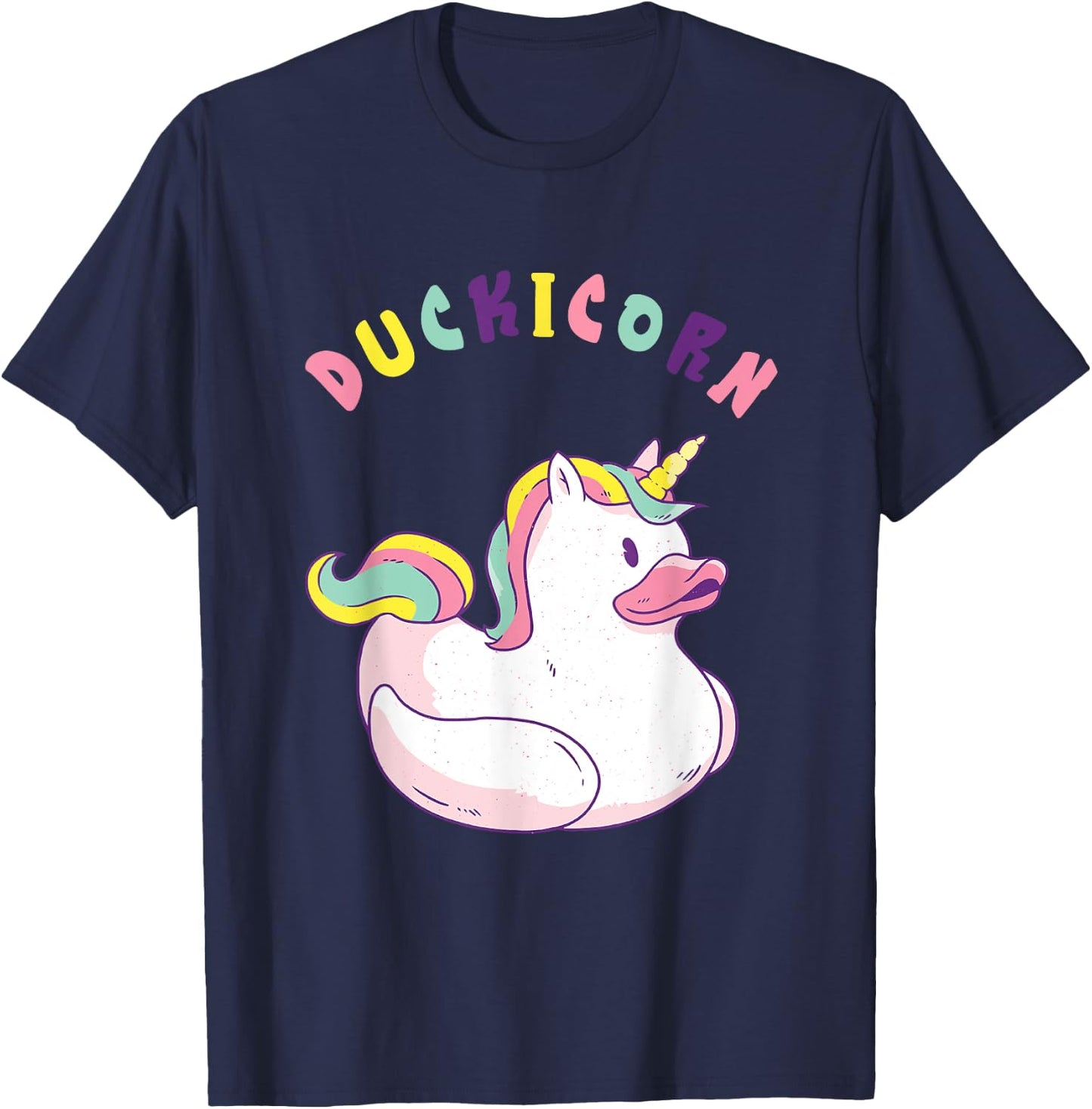 Rubber Duck Unicorn Cute Duckie Funny Rubber Duck Lover T-Shirt - T-Shirt | Navy