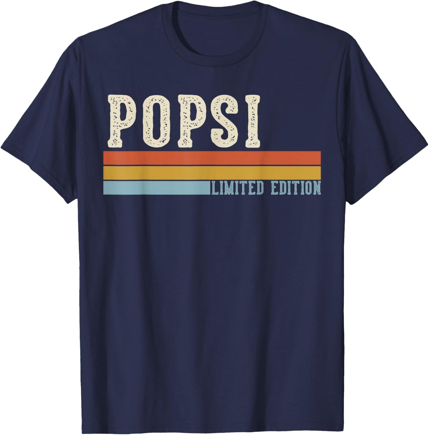 Popsi Vintage Grandpa Retro Fathers Day T-Shirt - T-Shirt | Navy