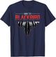 USA Military Warbird Airplane Blackbird Spy Plane T-Shirt - T-Shirt | Navy