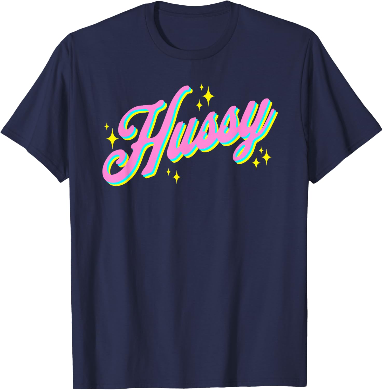 Hussy No Kink or Sex Shaming BDSM Funny Retro Women's T-Shirt - T-Shirt | Navy