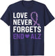 Alzheimer's Awareness Purple Ribbon Dementia Mom Dad Grandpa T-Shirt - T-Shirt | Navy