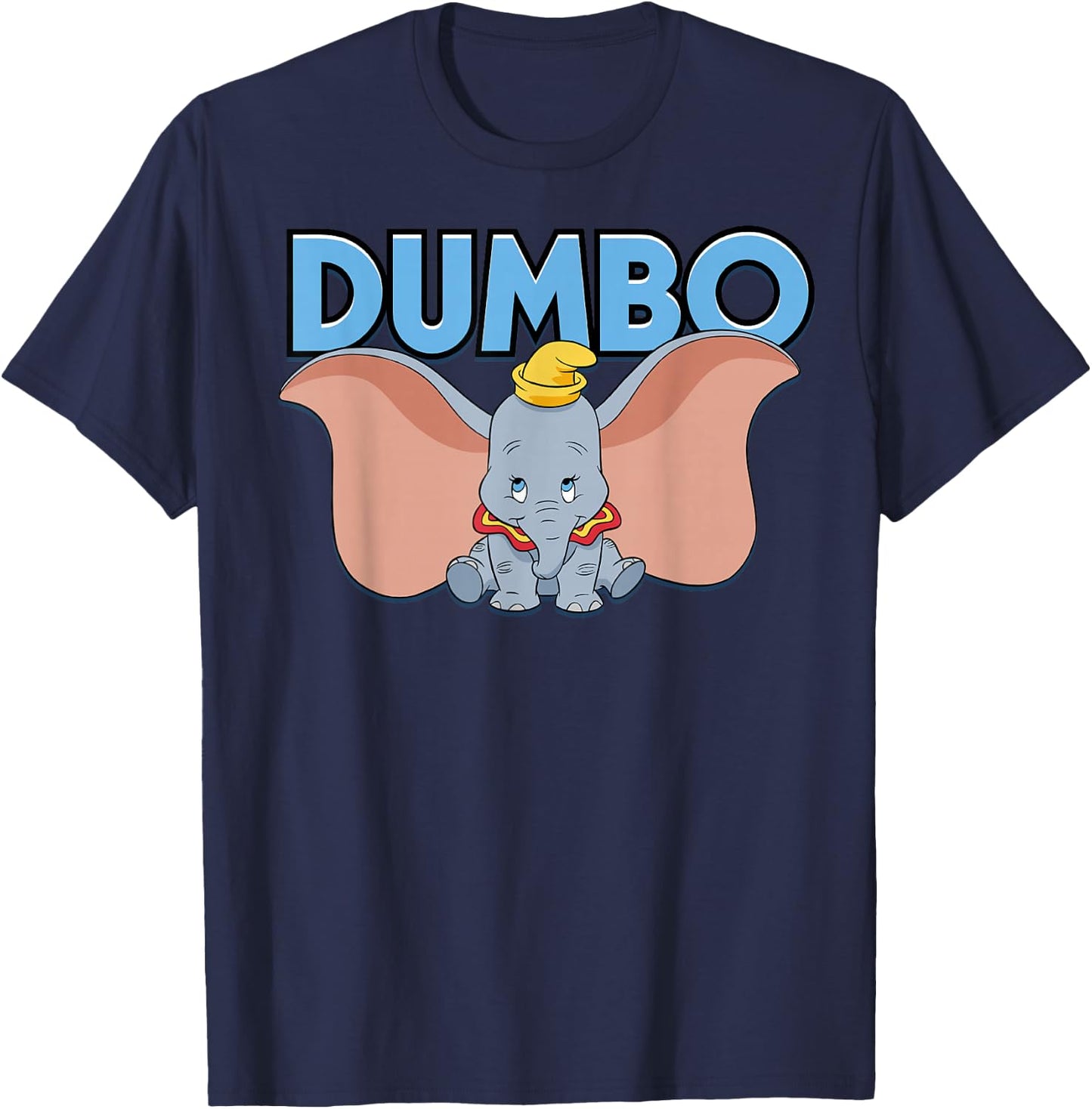 Disney Dumbo Blue Logo Portrait T-Shirt - T-Shirt | Navy