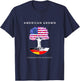 German and Polish Roots - American Grown T-Shirt - T-Shirt | Navy