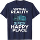 Virtual Reality Funny Video Games Modern Technology T-Shirt - T-Shirt | Navy