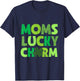 Moms Lucky Charm Irish Clovers Kids Boy Girl St Patricks T-Shirt - T-Shirt | Navy