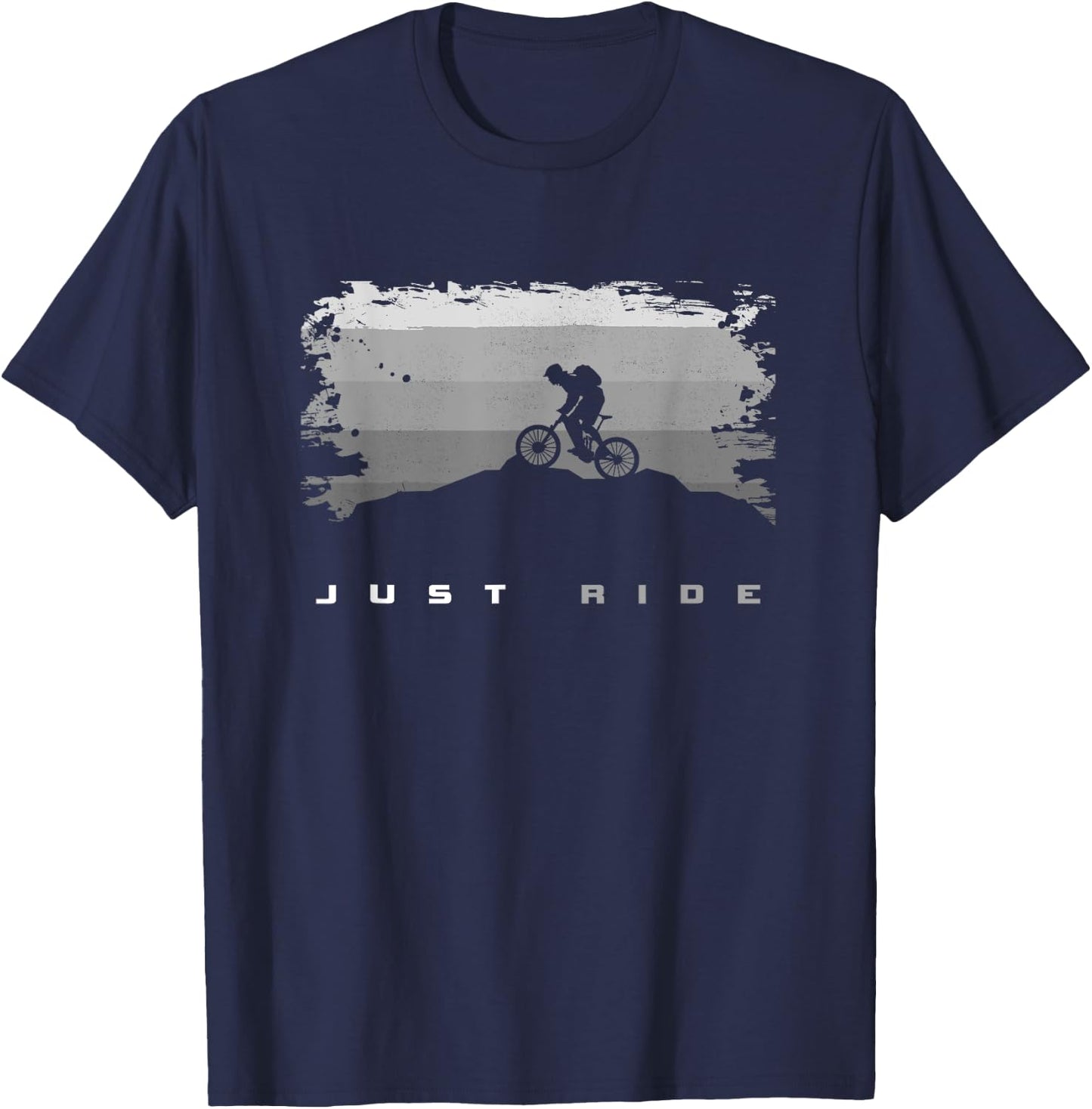 MTB Mountain Bike Apparel - MTB Mountain Bike T-Shirt - T-Shirt | Navy