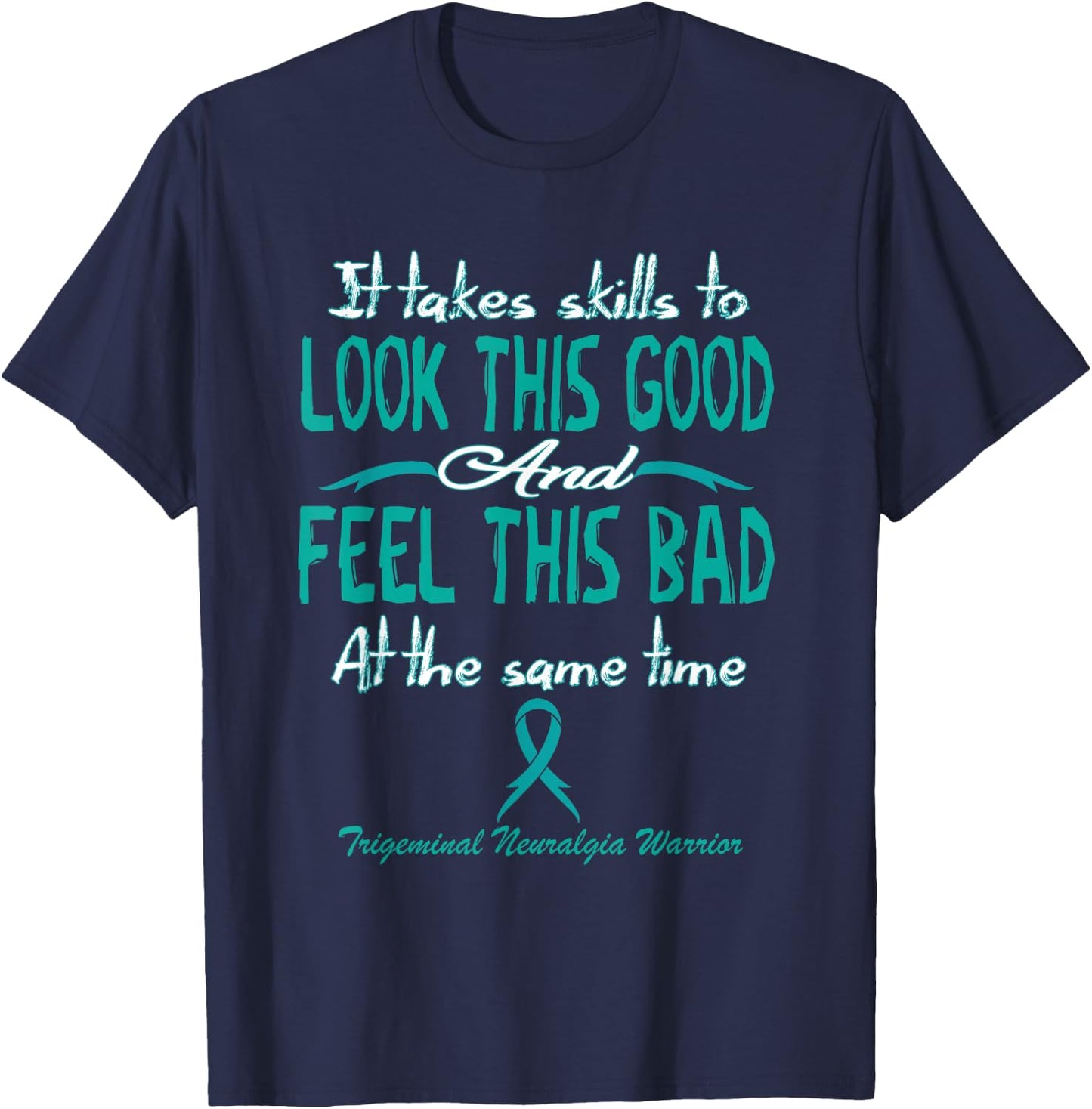 Trigeminal Neuralgia Awareness T-Shirt - T-Shirt | Navy