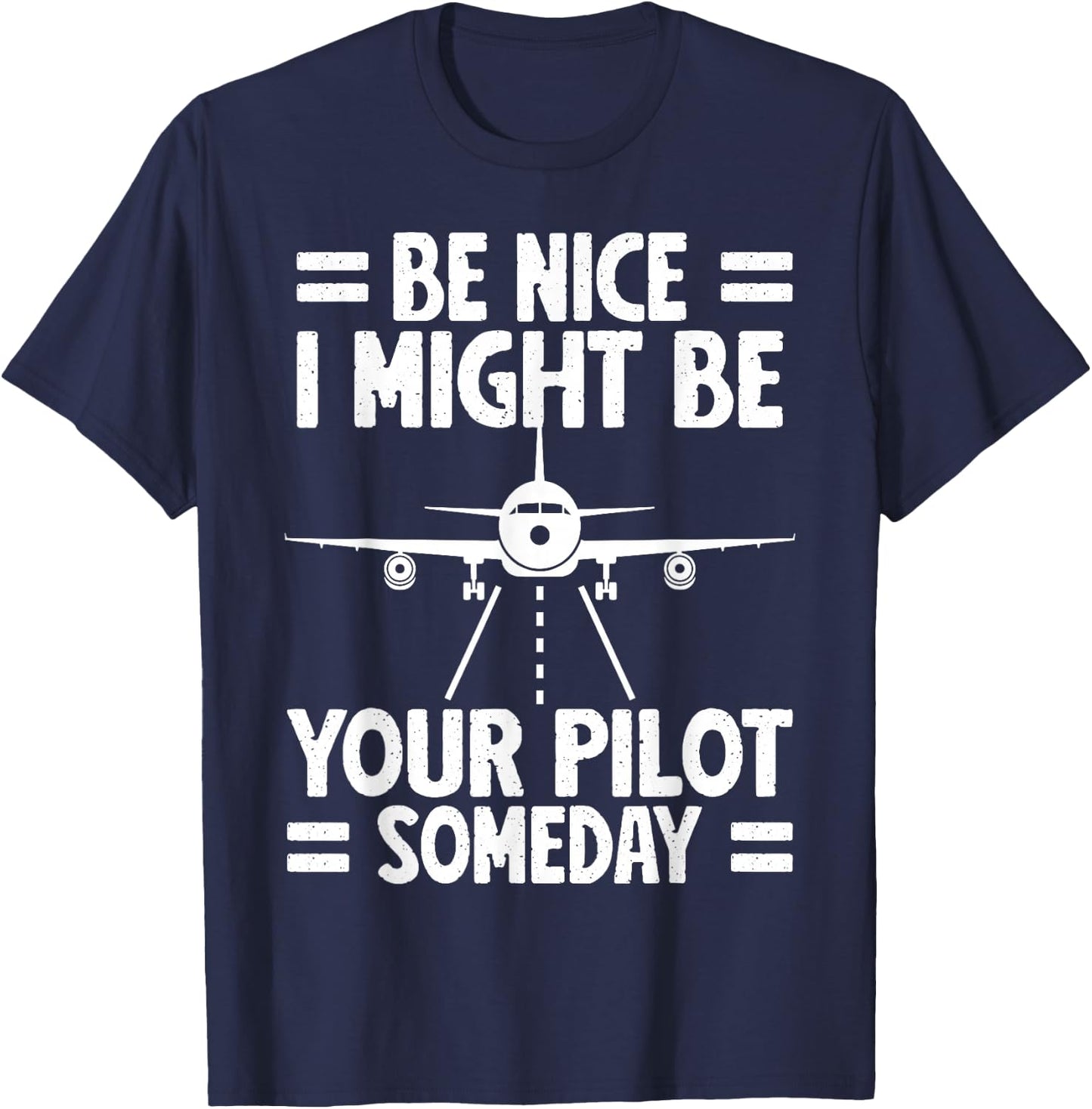 Funny Pilot Design Aviation Airplane Pilot Men Women Kids T-Shirt - T-Shirt | Navy