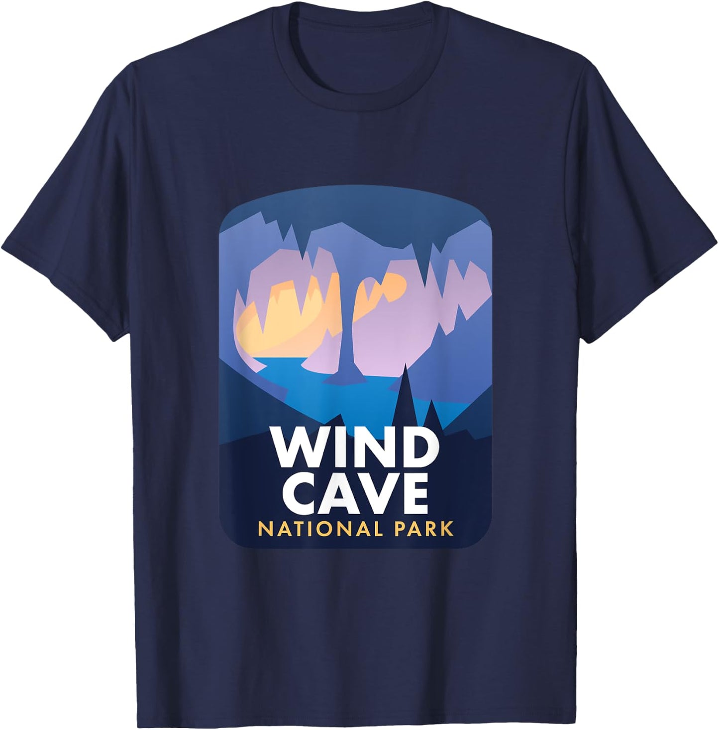 Wind Cave National Park T-Shirt - T-Shirt | Navy