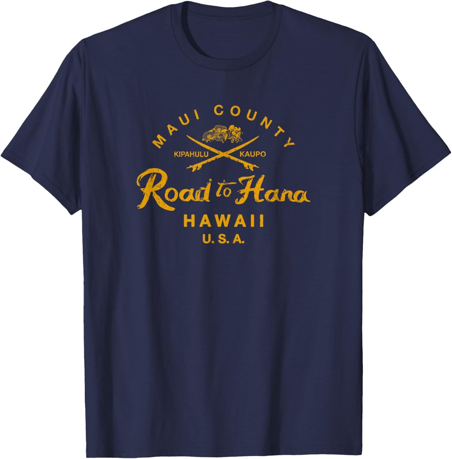 Hawaii The Road to Hana Maui Hawaiian Vintage Small T-Shirt - T-Shirt | Navy