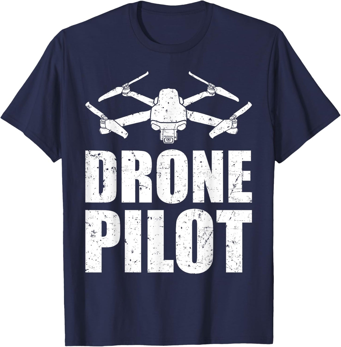 Funny Drone Designs Women Remote Control Aircraft T-Shirt - T-Shirt | Navy