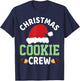 Christmas Santa Hat Gingerbread Cookie Crew Baking Team T-Shirt - T-Shirt | Navy