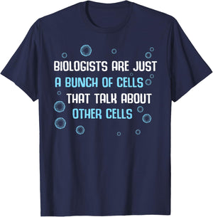 Biology Bio Teacher Student - Laboratory Microscope Biologist T-Shirt - T-Shirt | Navy