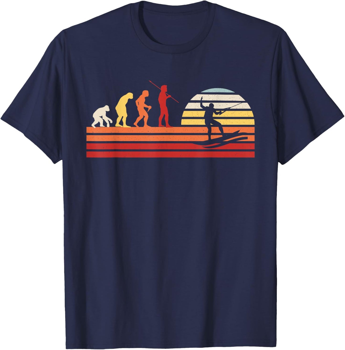 Retro Wakeboarder Wakeboard - Vintage Wakeboarding T-Shirt - T-Shirt | Navy