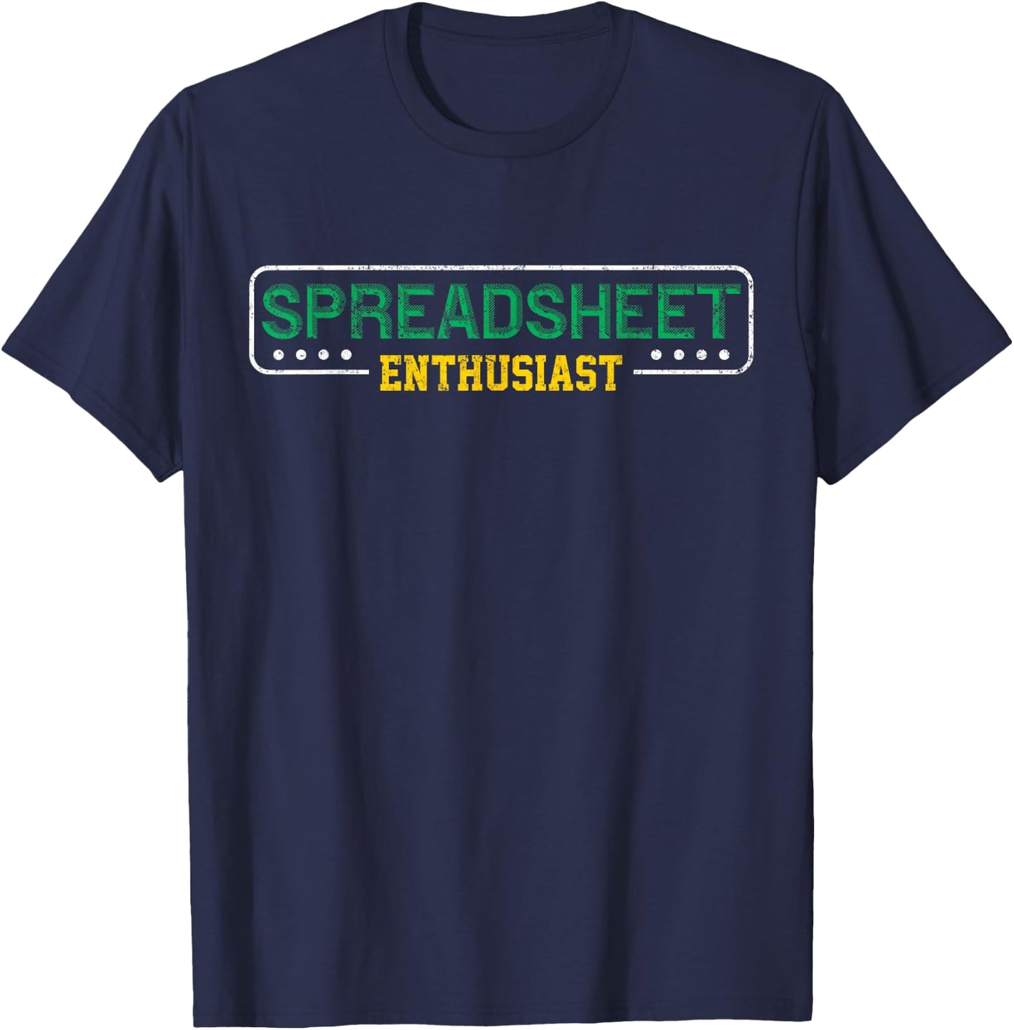 Spreadsheet Accountant CPA Fun Bookkeeper Funny Gift T Shirt T-Shirt - T-Shirt | Navy