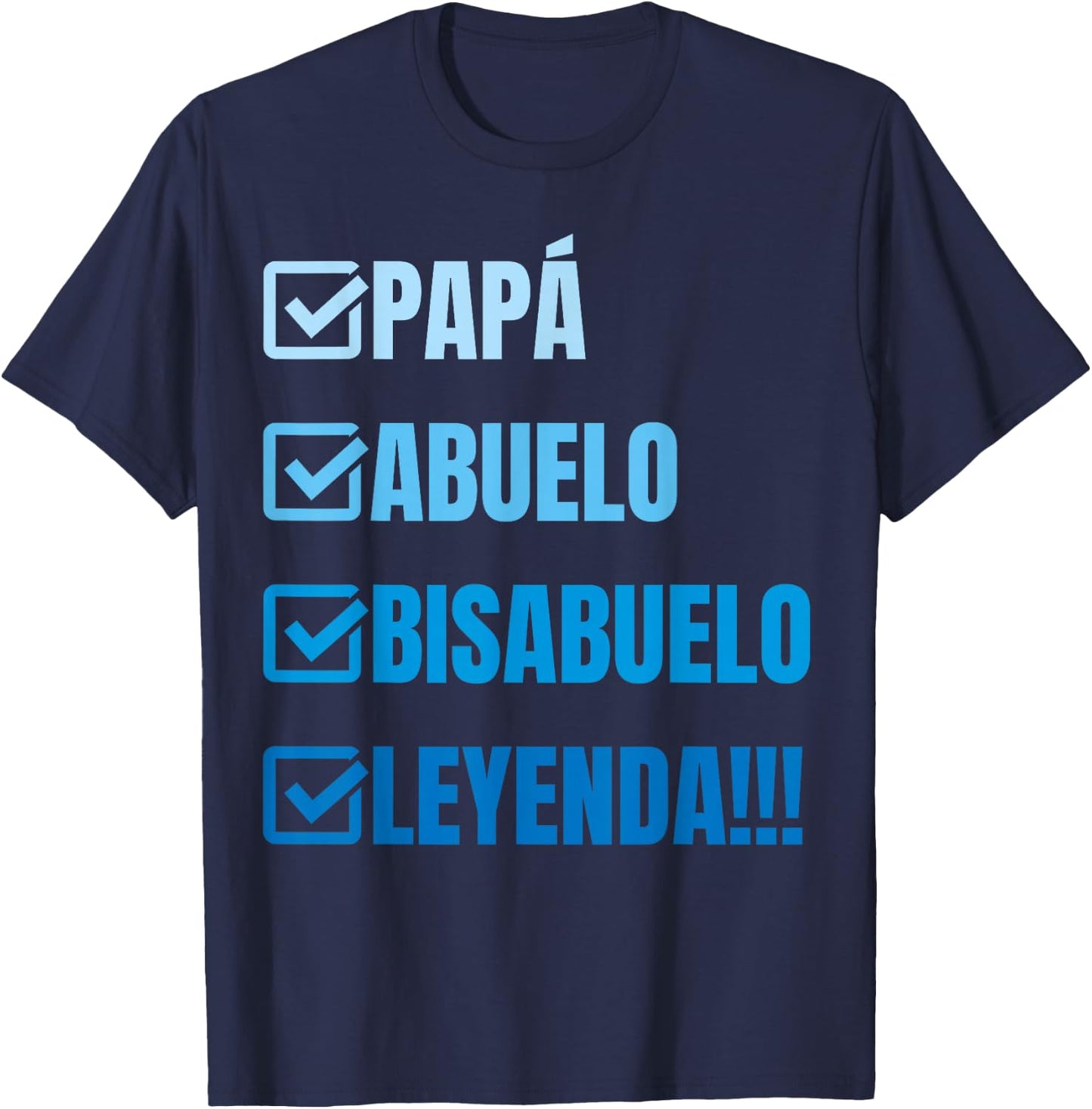 Bisabuelo Regalo Divertido y Anuncio, Bisabuelo Leyenda T-Shirt - T-Shirt | Navy