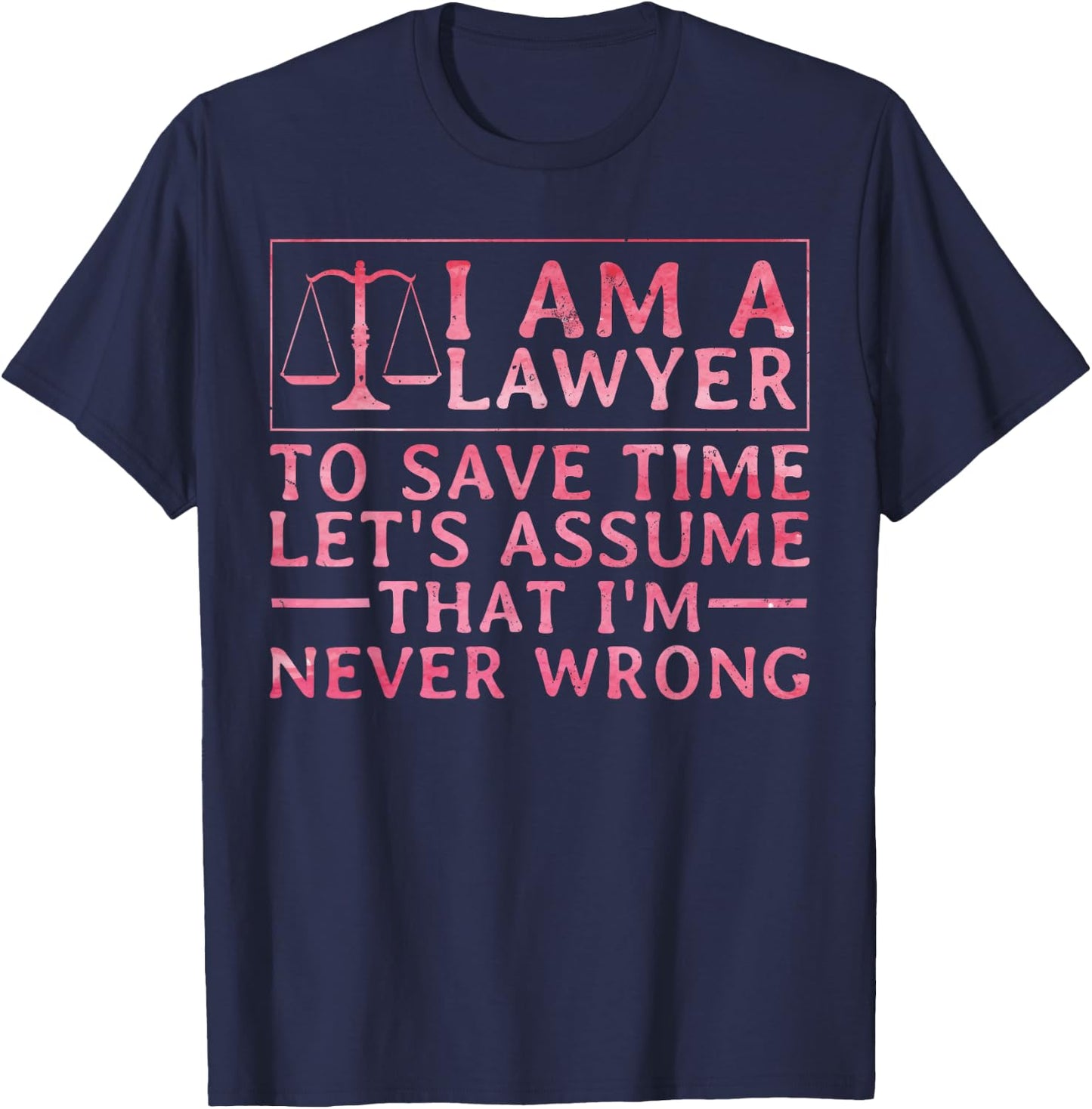 Cool Lawyer Design Women Attorney Law School Lawyer T-Shirt - T-Shirt | Navy