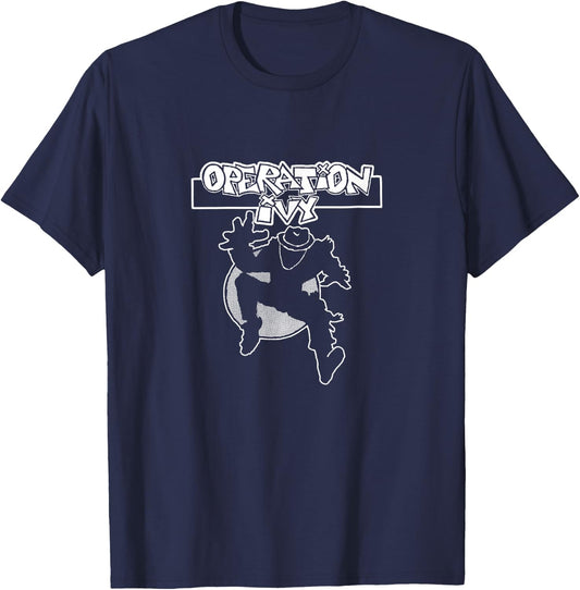 Operation Ivy - Official Merchandise - Classic Skankman T-Shirt - T-Shirt | Navy