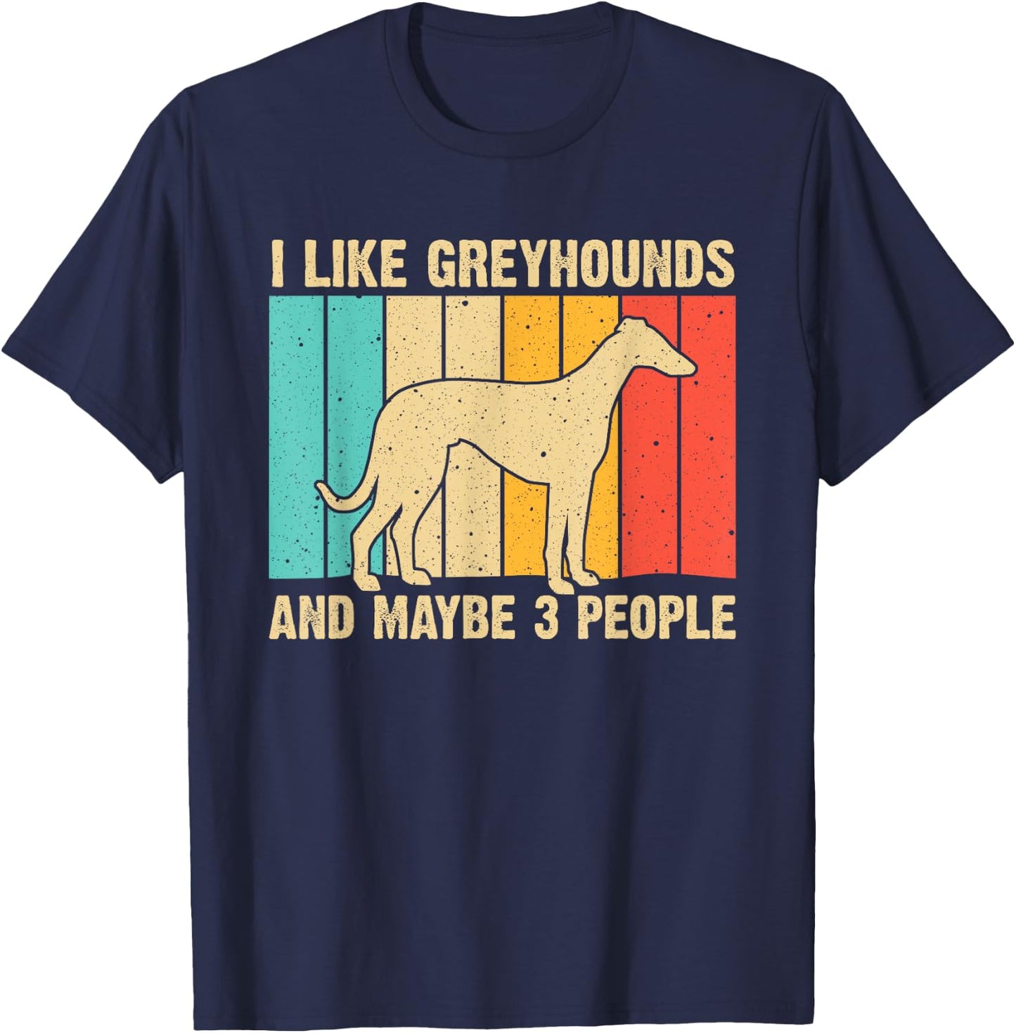 Funny Greyhound Design Men Women Italian Greyhound Dog Lover T-Shirt - T-Shirt | Navy