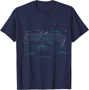 Physics Wormhole Time Travel Astrophysicists T-Shirt - T-Shirt | Navy