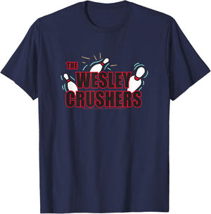 The Big Bang Theory Wesley Crushers Bowling TV Show T-Shirt - T-Shirt | Navy