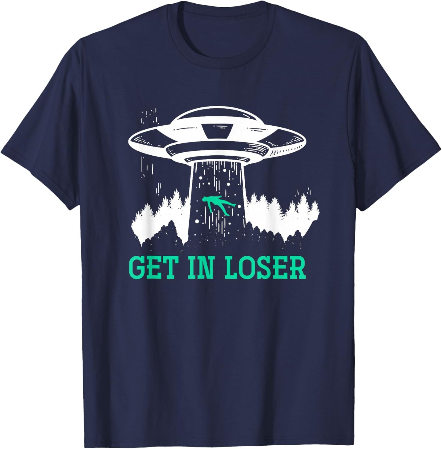 Get In Loser Alien T-Shirt - T-Shirt | Navy
