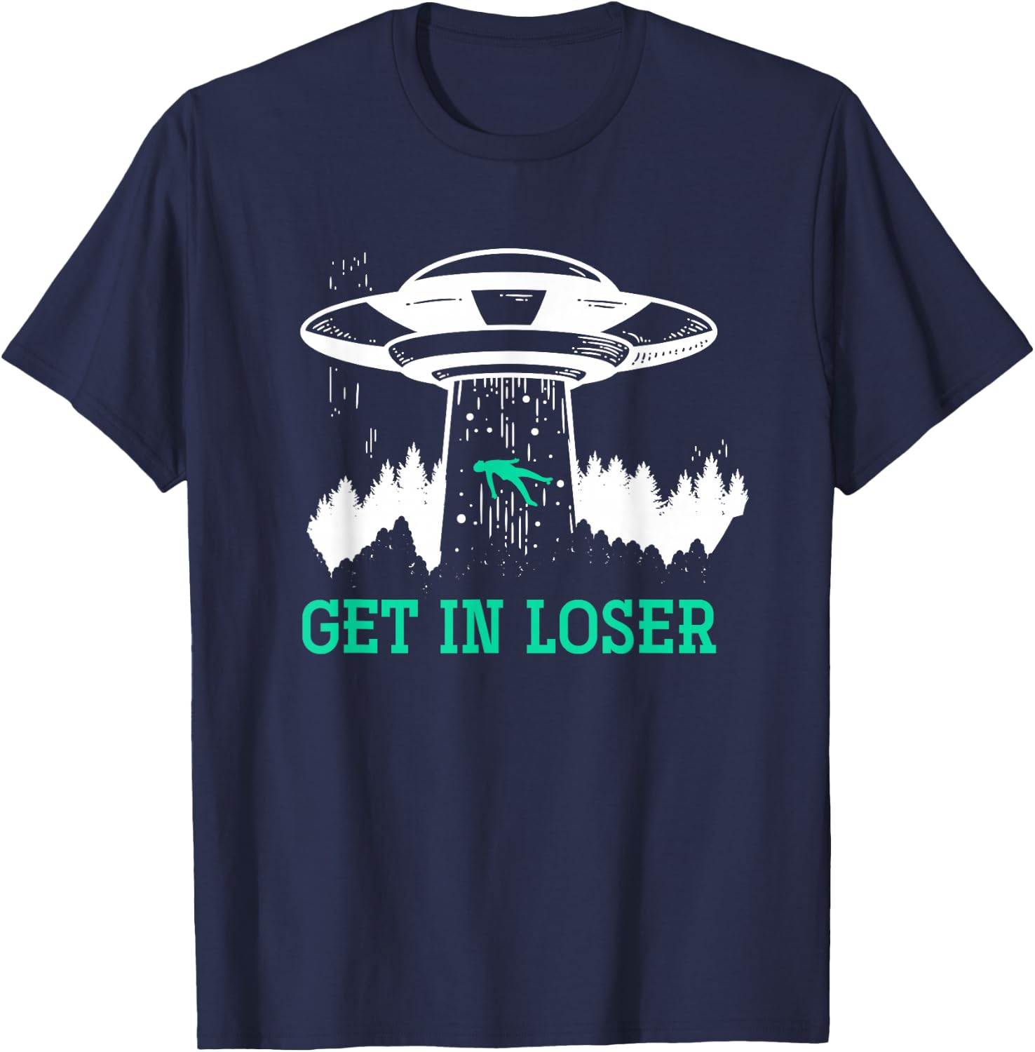 Get In Loser Alien T-Shirt - T-Shirt | Navy
