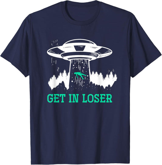 Get In Loser Alien T-Shirt - T-Shirt | Navy